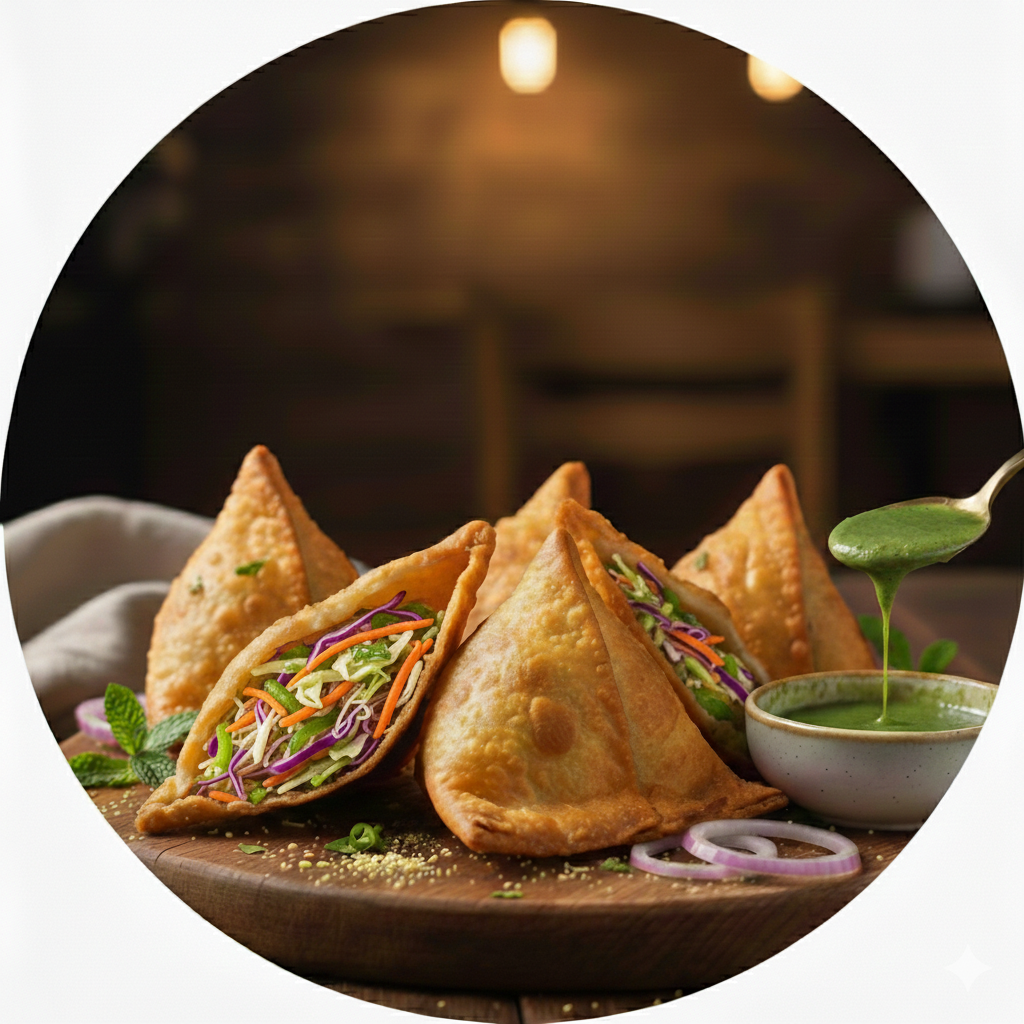 Chicken Vegetable Samosa 6-Pcs