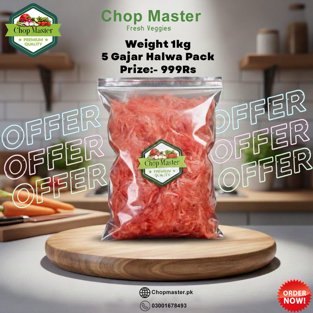 (Weight 1kg) 5 Gajar Halwa Pack