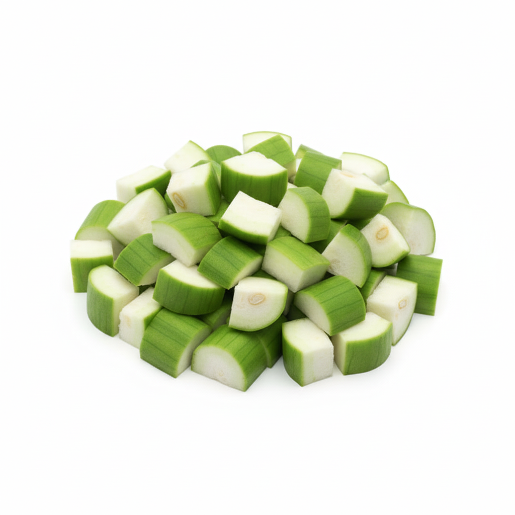 Sponge Gourd Cube Cut 500gm (گھیا توری )