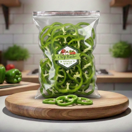 Capsicum Slice Cut 250gm (ﺷﻤﻠﮧﻣﺮچ سلائس کٹ )