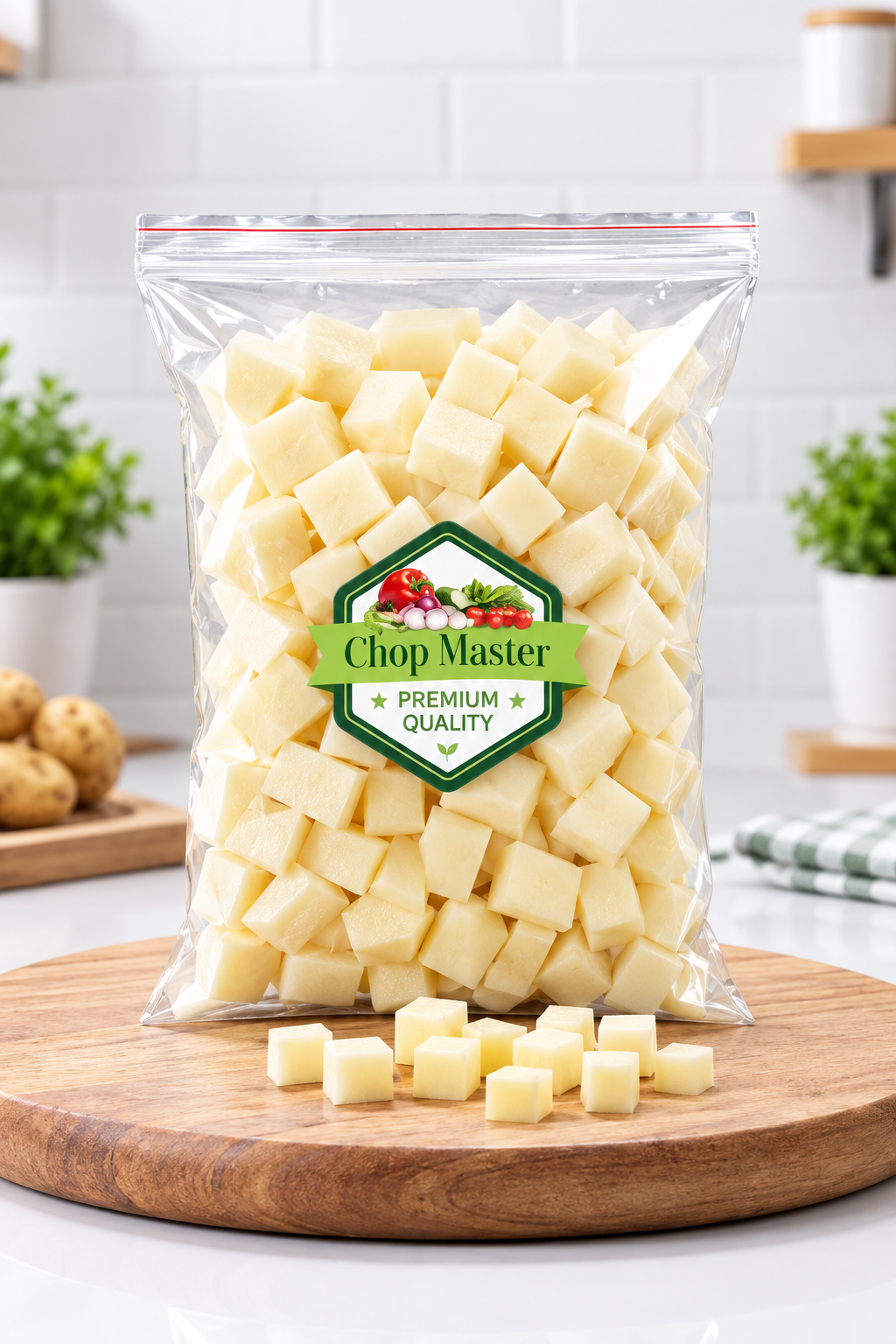 Potato Cube Cut 500gm (آﻟﻮ)