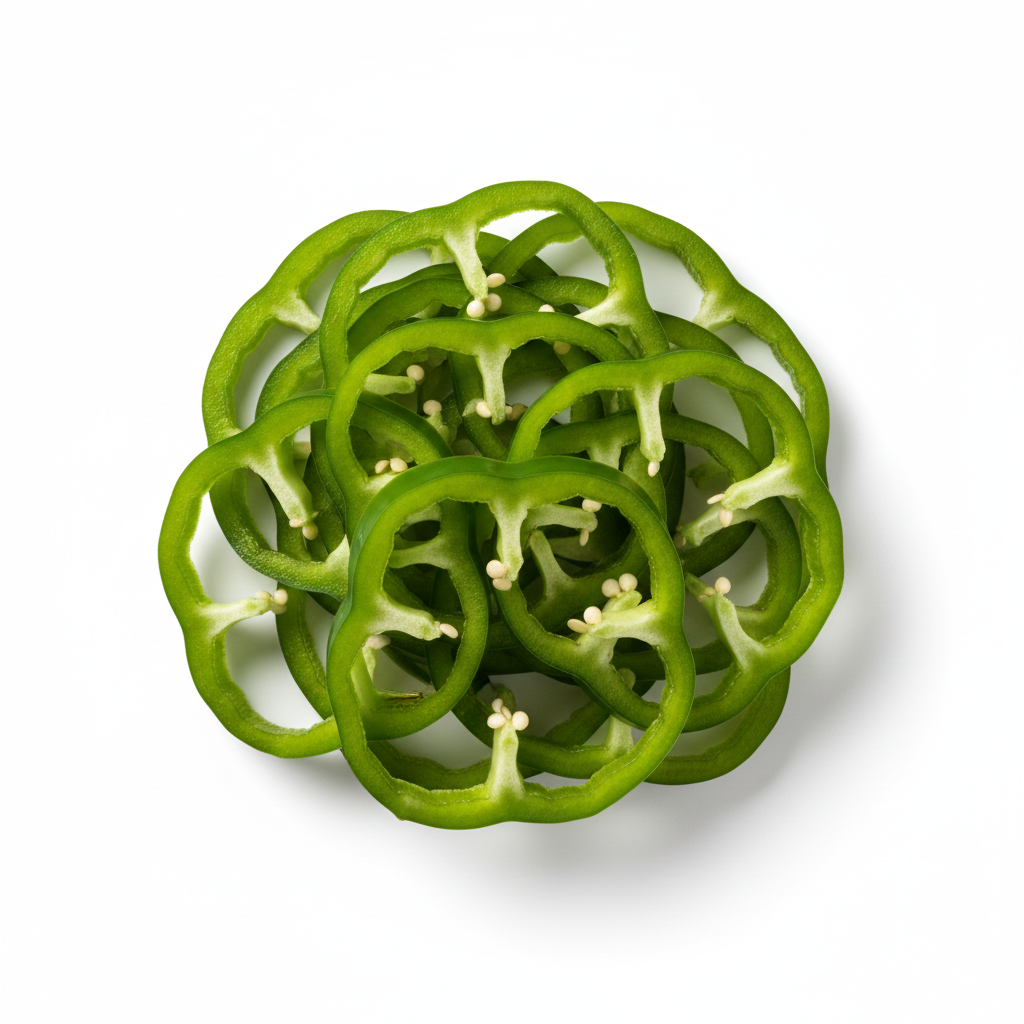 Capsicum Slice Cut 250gm (ﺷﻤﻠﮧﻣﺮچ سلائس کٹ )